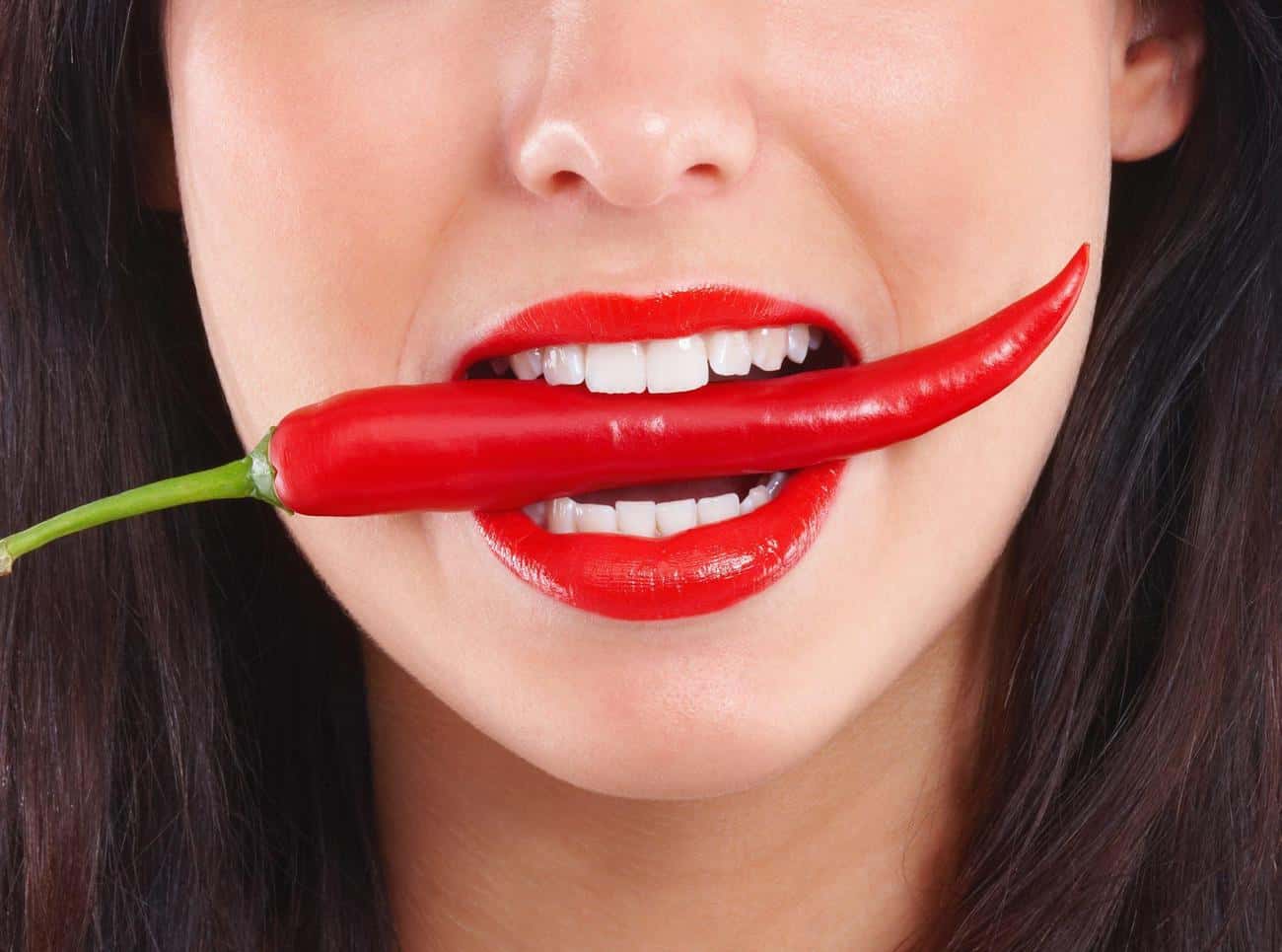 Close-up of a smile with immediate whitening results after treatment Portsmouth