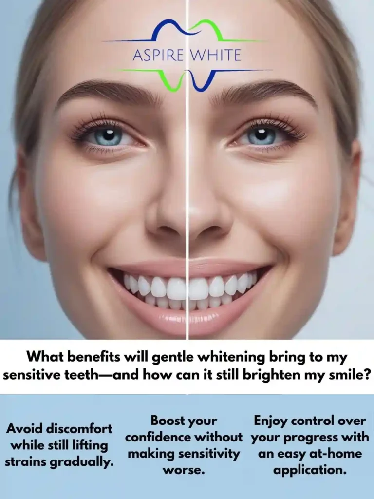 What benefits will gentle whitening bring to my sensitive teeth—and how can it still brighten my smile Portsmouth